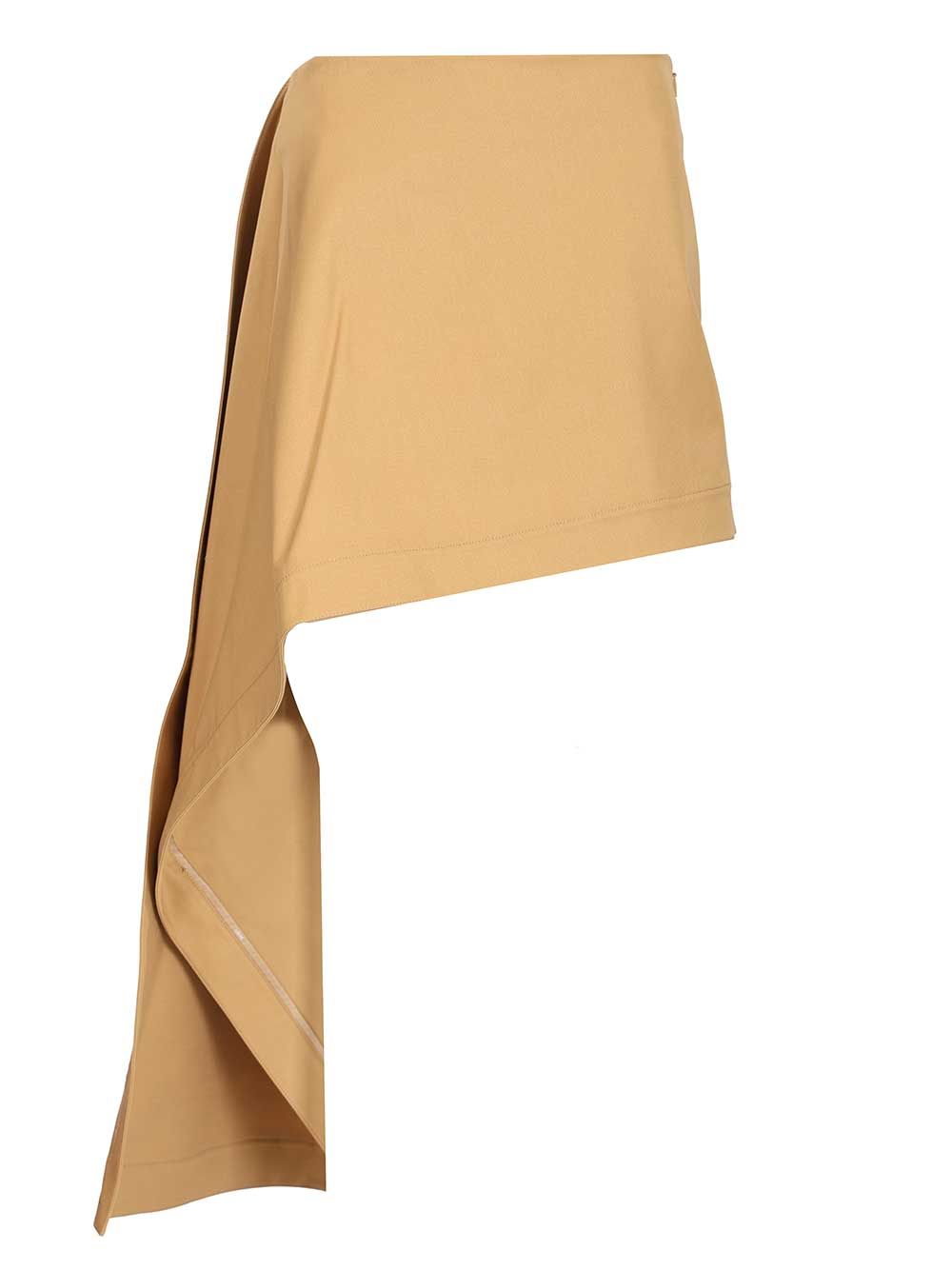 Loewe Cotton And Silk Skirt Gonne - Beige | 8ce197ba5cbff745156dc3d68492c3af2977e6b5
