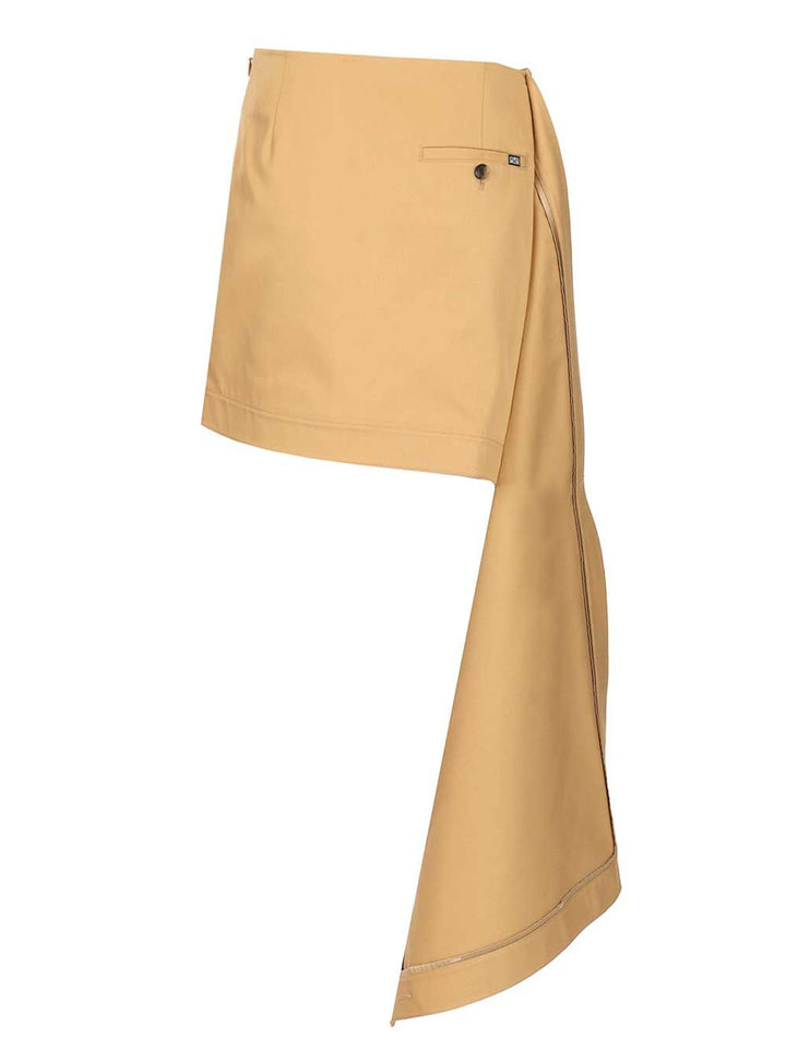 Loewe Cotton And Silk Skirt Gonne - Beige | 7279d489883f555e4c754f976fdada35b1f37f5d