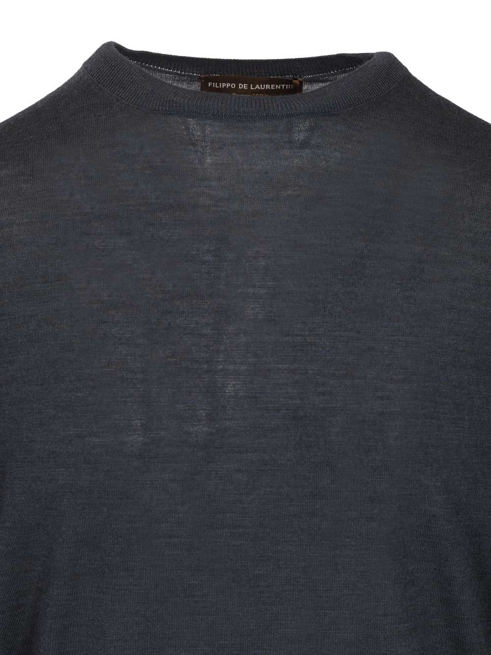 Filippo De Laurentiis 180s Wool Sweater Knitwear - Light blue | ef0806f19e9b8a6e7fd2ef7a310bc504f70bf885