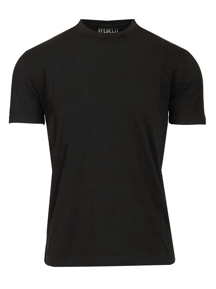 Fedeli Stretch T-Shirt - Nero | 546a78d1635f475ef70804292f96b011ce282d43
