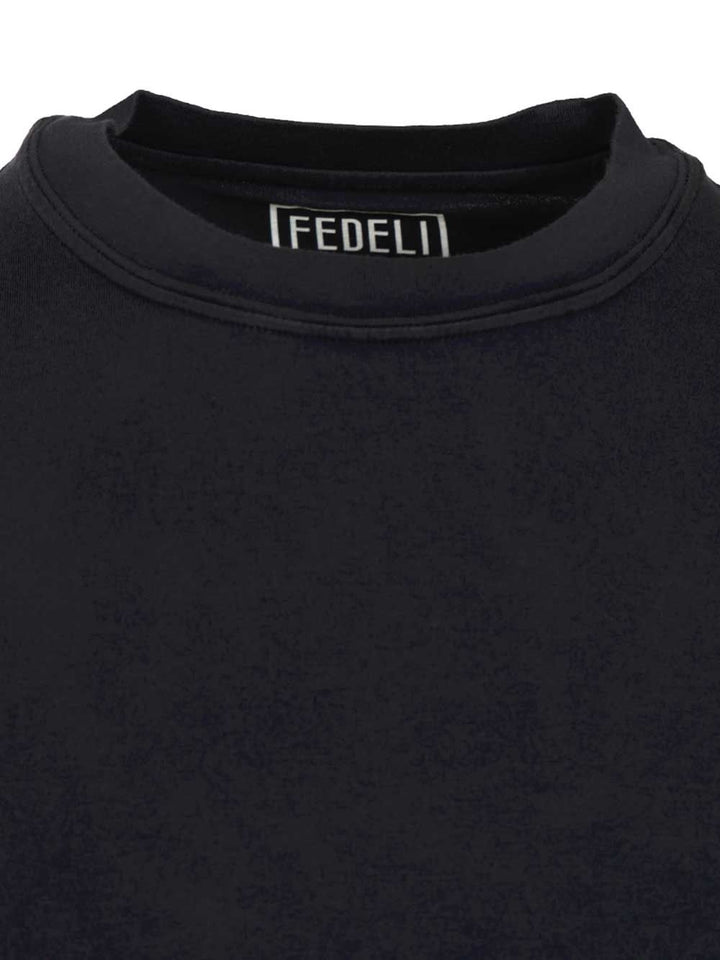 Fedeli Stretch T-Shirt - Blu | 5cafc9cbbb1489d9f14f56e7d68f0976e4cb698d