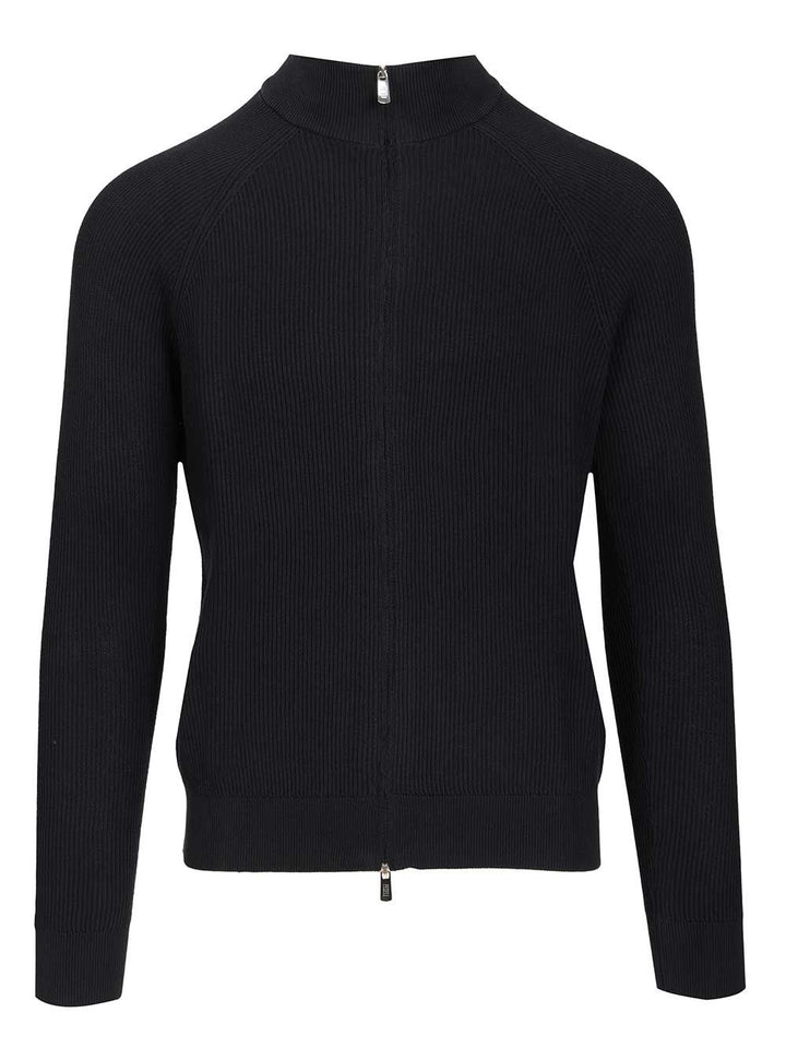 Fedeli Cotton Cardigan Knitwear - Blu | b893e55fccf00995fc7079c3b239be213e14eb73