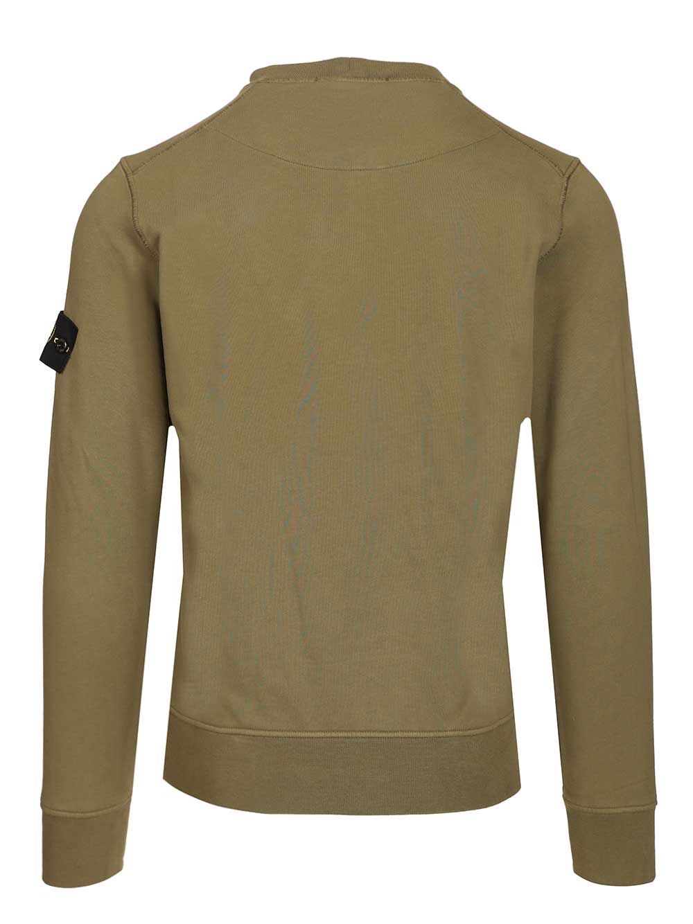 Stone Island Organic Cotton Sweatshirt Sweatshirts - Verde | 99f01d03d835e785c103b009be7b4e7bf7aecea1