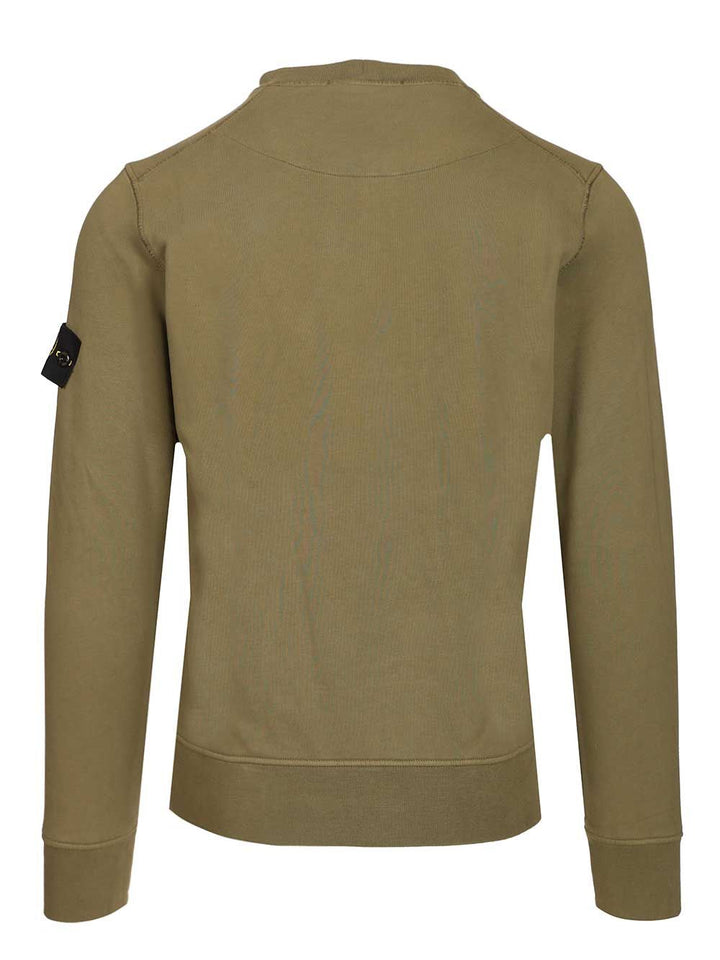 Stone Island Organic Cotton Sweatshirt Sweatshirts - Verde | 99f01d03d835e785c103b009be7b4e7bf7aecea1