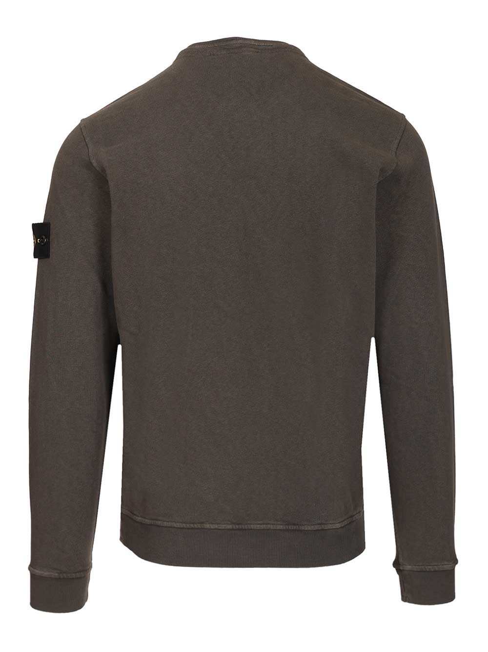 Stone Island Sweatshirt In Malfilé Cotton Sweatshirts - Nero | 18f6f4fd25c508f12cb876f759e7476185c4012a