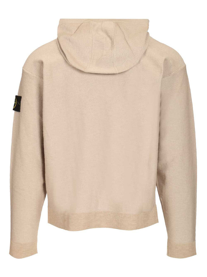 Stone Island Panama Organic Cotton Zip-Up Hooded Jacket Giacche - Beige | 9fe3f9e6d1c98d13a087dcb6ce4c4f6344dbf74c