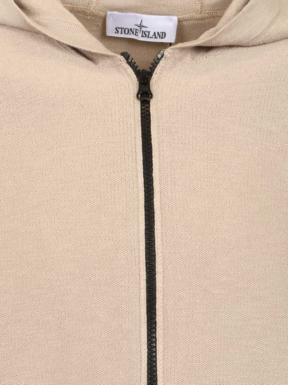 Stone Island Panama Organic Cotton Zip-Up Hooded Jacket Giacche - Beige | 5dc48d177229188cc2e688d7a6d063f7da67ea55