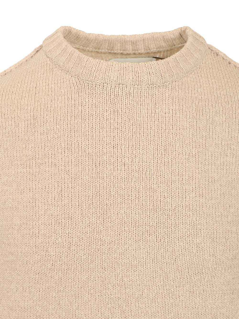 Arte Reversible Label Knit Knitwear - Bianco | 84d123d0ef648680cb7301ce0ecb1b05753d96e0