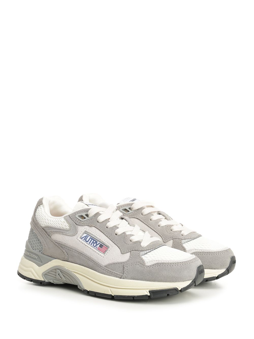 Autry  Hyperway Sneaker In Mesh And Suede Sneakers - Grey | cc2ee4d1a53a05e19202469578d41254e034e856