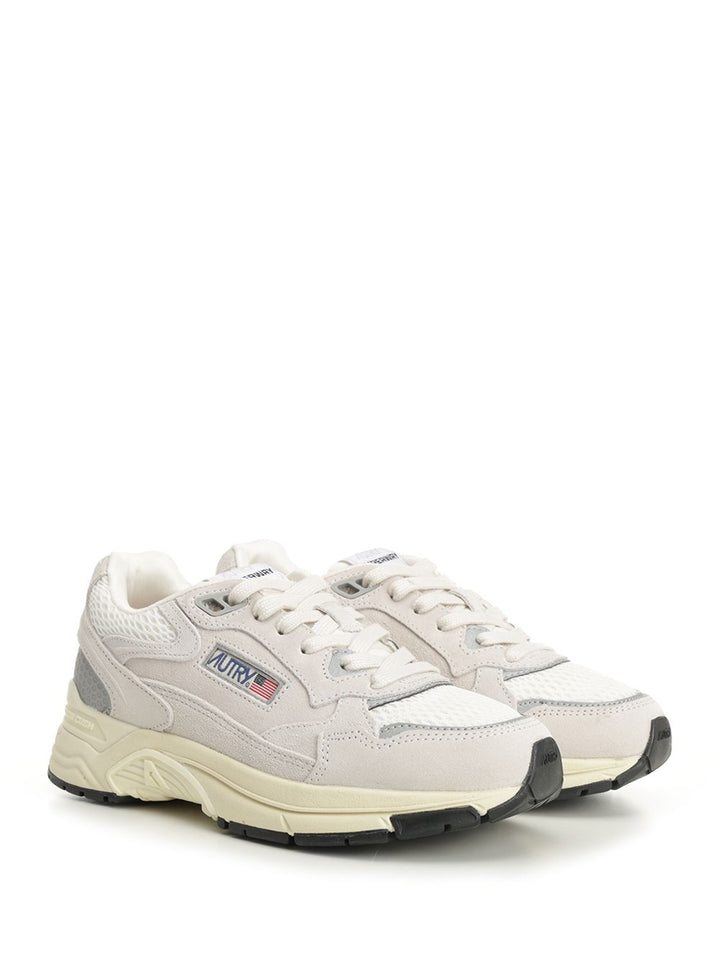 Autry  Hyperway Sneaker In Mesh And Suede Sneakers - Bianco | 8f8b2220ef2b6c66e74774517feadc5a80a5950e