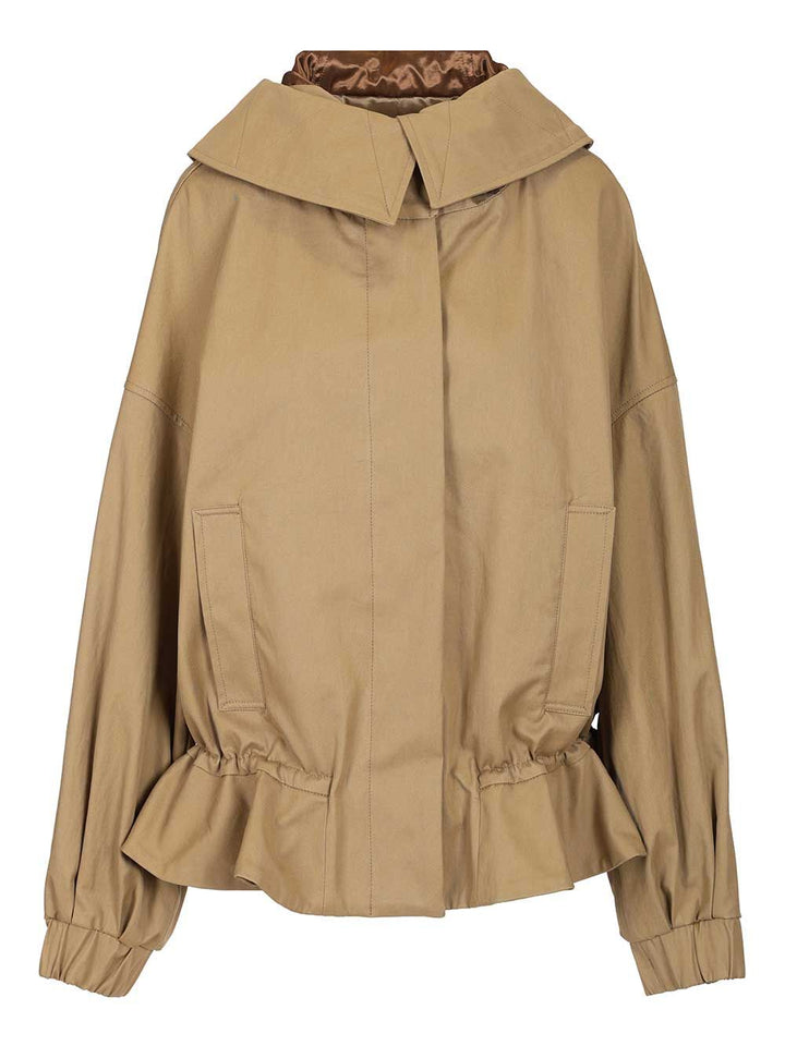 Dries Van Noten Cotton Twill Jacket Giacche - Beige | a7f124b61cc0c7224788afcc672480c2441a3189