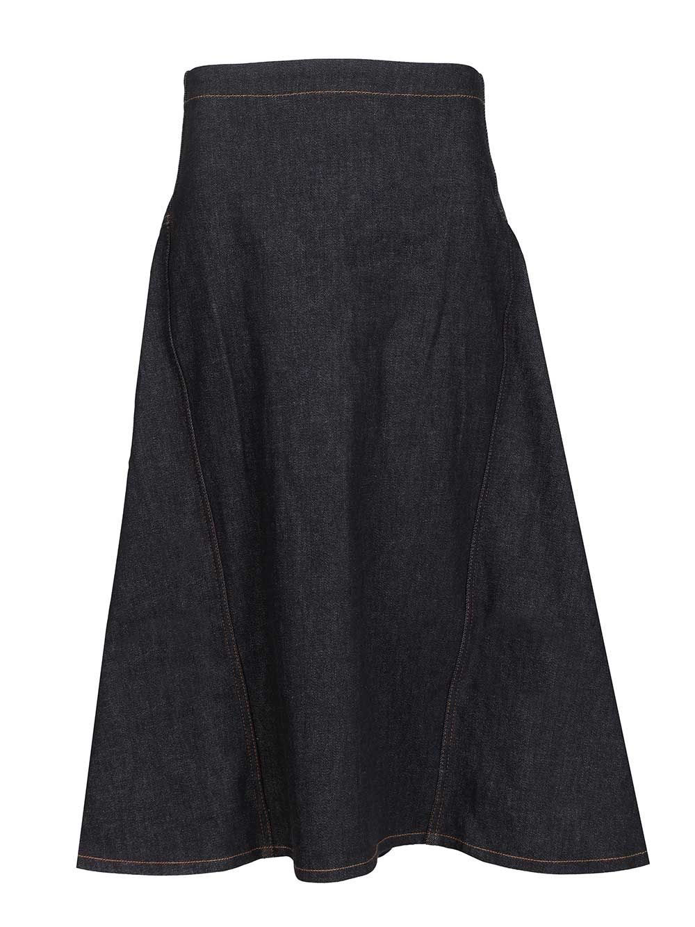 Jacquemus Lavoir De-Nîmes Denim Skirt Gonne - Blu | 57f792ff5a8665b1a90677a872aa2101f2681972