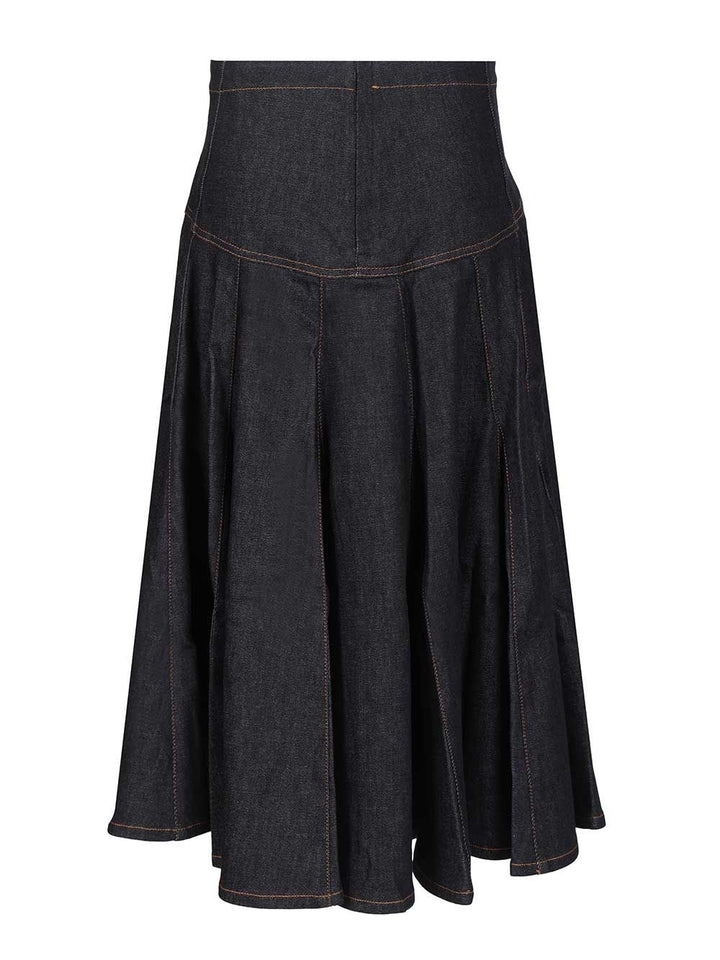 Jacquemus Lavoir De-Nîmes Denim Skirt Gonne - Blu | 18ca58277d0417d4c33b99e1f9b4e8ab048a1567