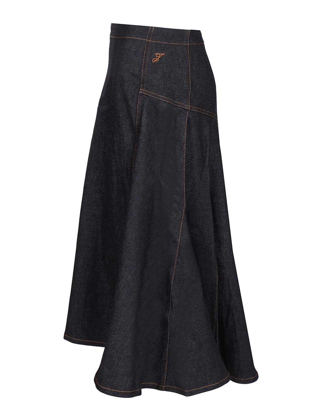 Jacquemus Lavoir De-Nîmes Denim Skirt Gonne - Blu | 1a749a8cbbdf82b334af1c536434673be34c79ea