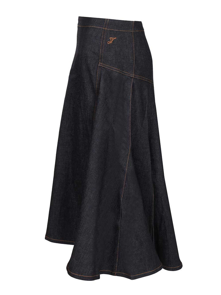 Jacquemus Lavoir De-Nîmes Denim Skirt Gonne - Blu | 1a749a8cbbdf82b334af1c536434673be34c79ea