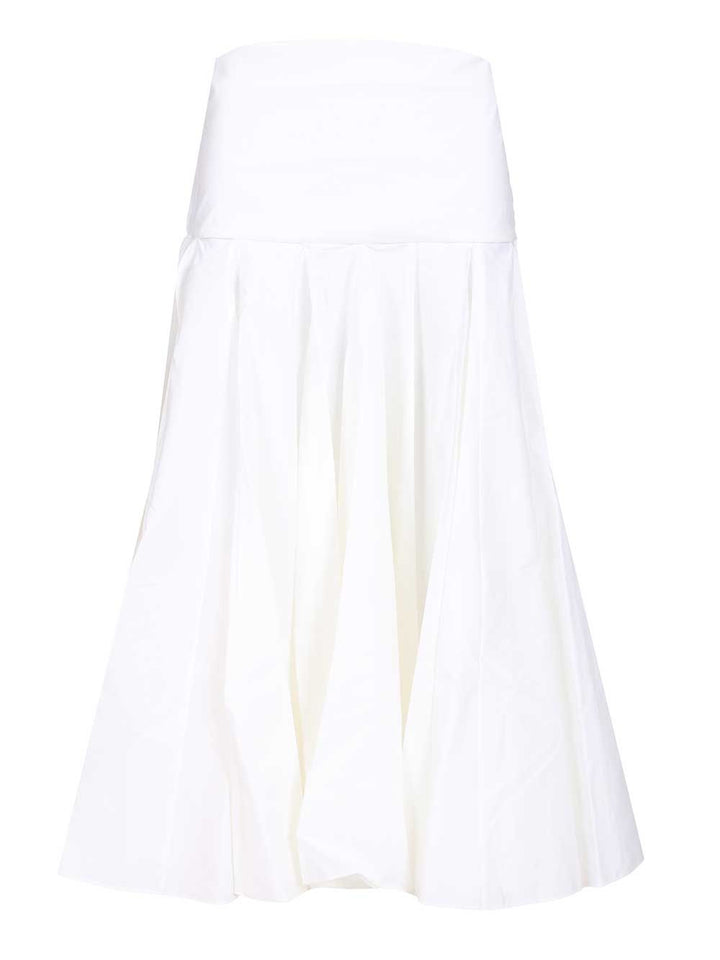 Jacquemus Draped Skirt With Godets Gonne - Bianco | a9a12ccf845f84ed6d772a2109d5c1104f93b52e