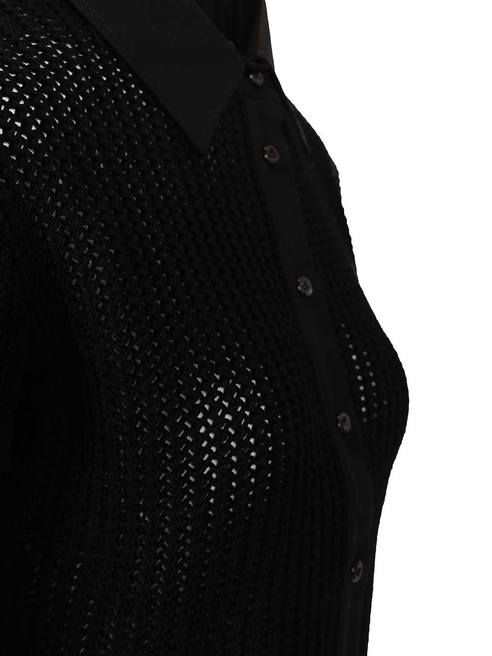 Fendi Mesh Shirt Polo shirt - Nero | 49b1276f785e51b3be4b2ad8b2483c122350e968