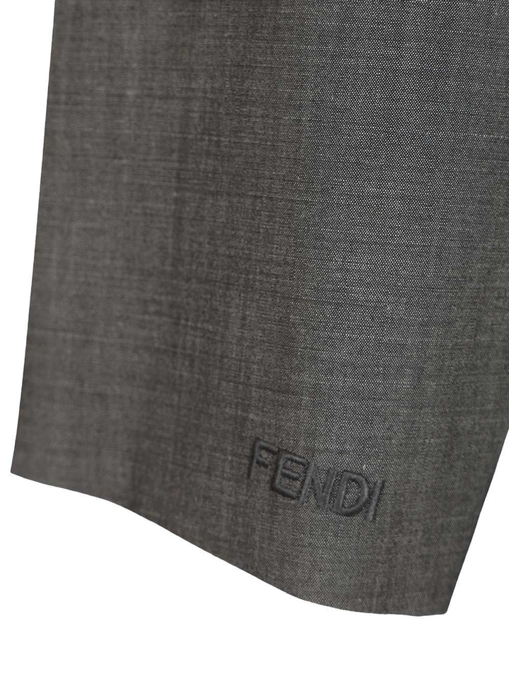 Fendi Mohair Fabric Jacket Giacche - Grey | f22874d870faec2d03a582842ae0020c8b85b3be