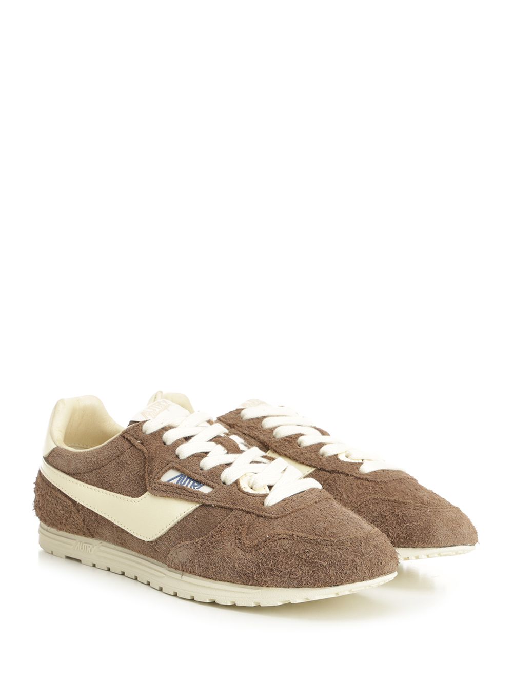 Autry  Windspin Sneaker In Perforated Leather Sneakers - Marrone | ee05fea794a6d5d42153b85d275dec817712bd61