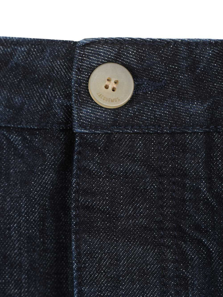 Jacquemus De-Nîmes Mirada Denim Trousers - Blu | 4b0725492d2d023544a0d62ff8bd5e1121cb853b