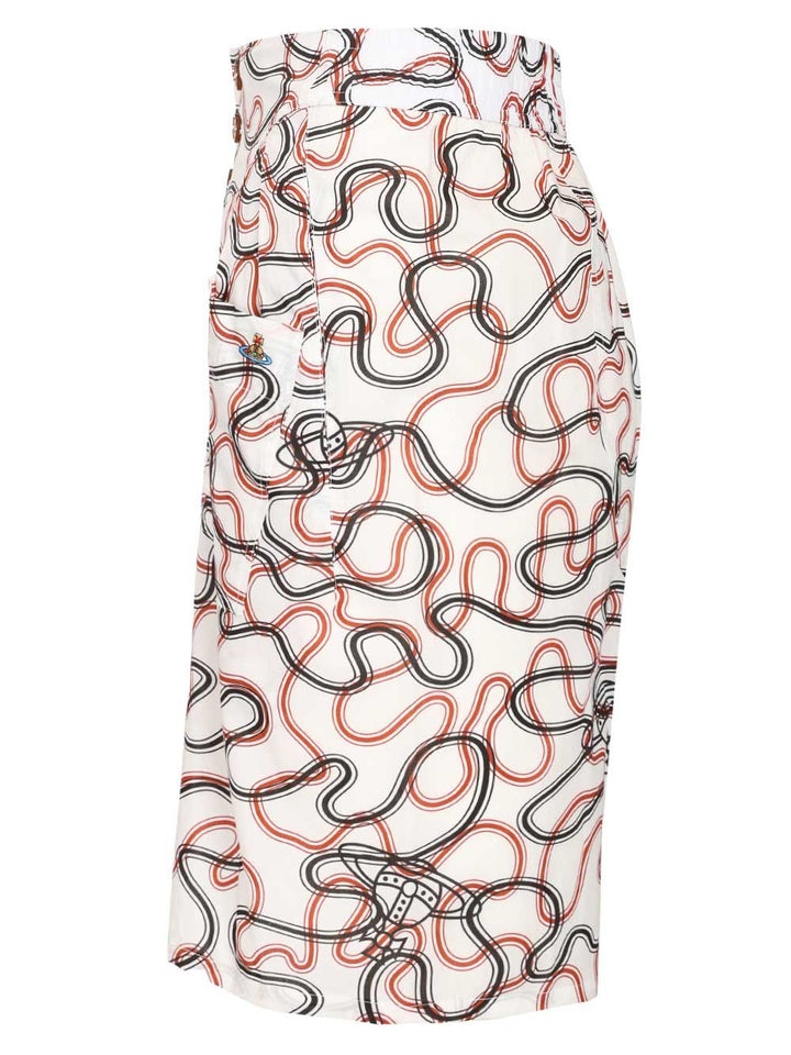 Vivienne Westwood Romario Bermuda Shorts Shirts - Bianco | 227dba6a1a7c08f34da500849270a44d10d06220