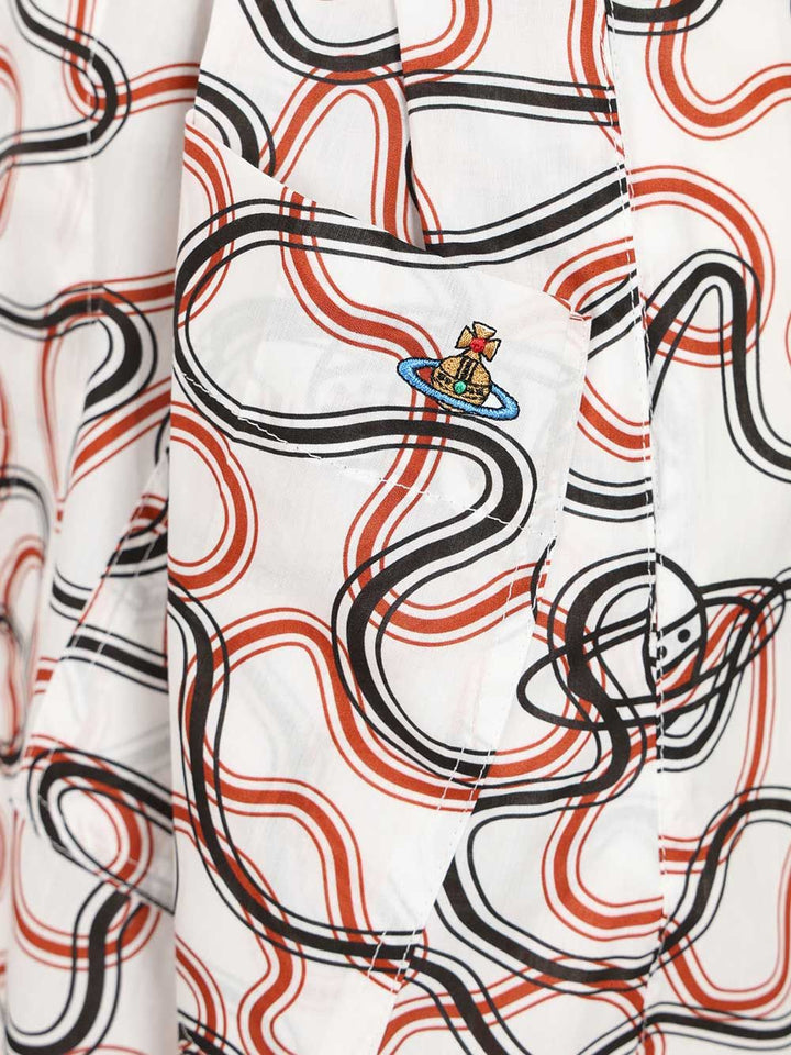 Vivienne Westwood Romario Bermuda Shorts Shirts - Bianco | f8f7c84783657a226266a0d73741fd03cc30ebcf