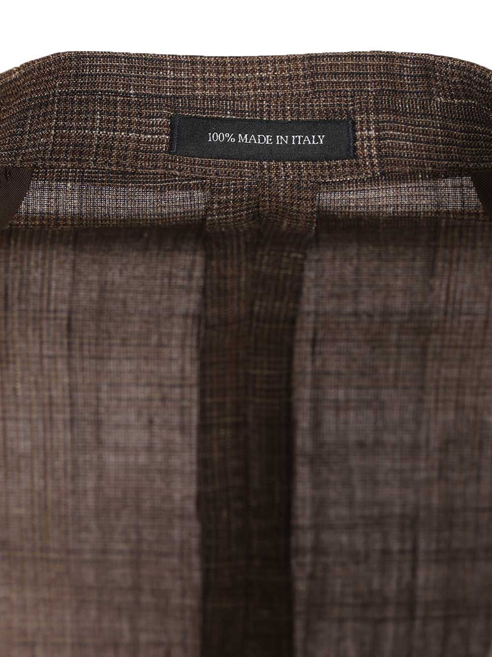 Al Duca D'Aosta Unlined Prince Of Wales Jacket Giacche - Marrone | 91feea41134a4003a0288e02dbc9faf927a05fec