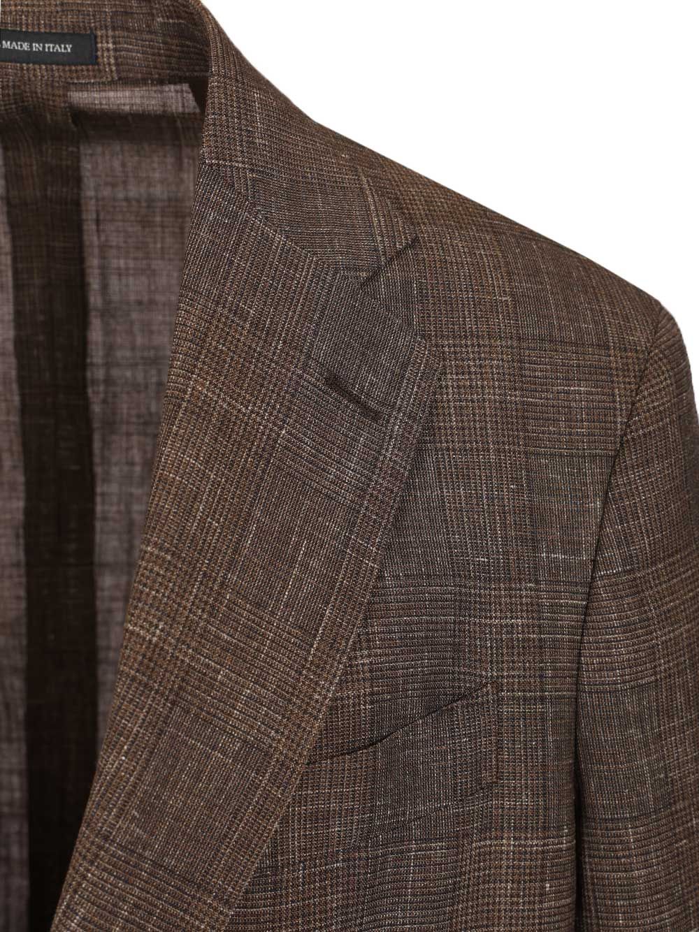 Al Duca D'Aosta Unlined Prince Of Wales Jacket Giacche - Marrone | e7d4664bdbb72a218c7d6df2a1c515f1202fe48b