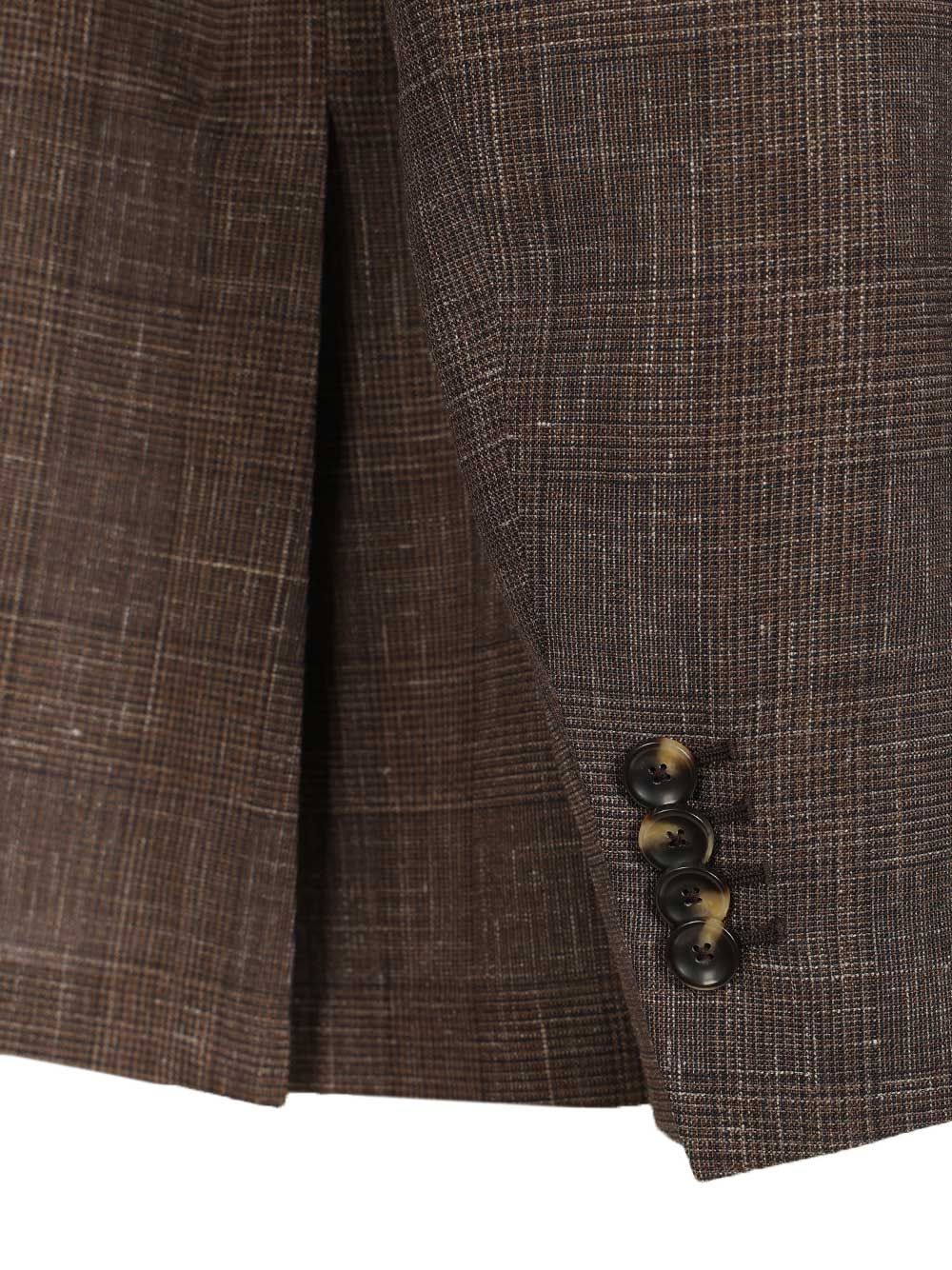 Al Duca D'Aosta Unlined Prince Of Wales Jacket Giacche - Marrone | 05d58241cb9077cd4f42c396f9cf1461df3afb89