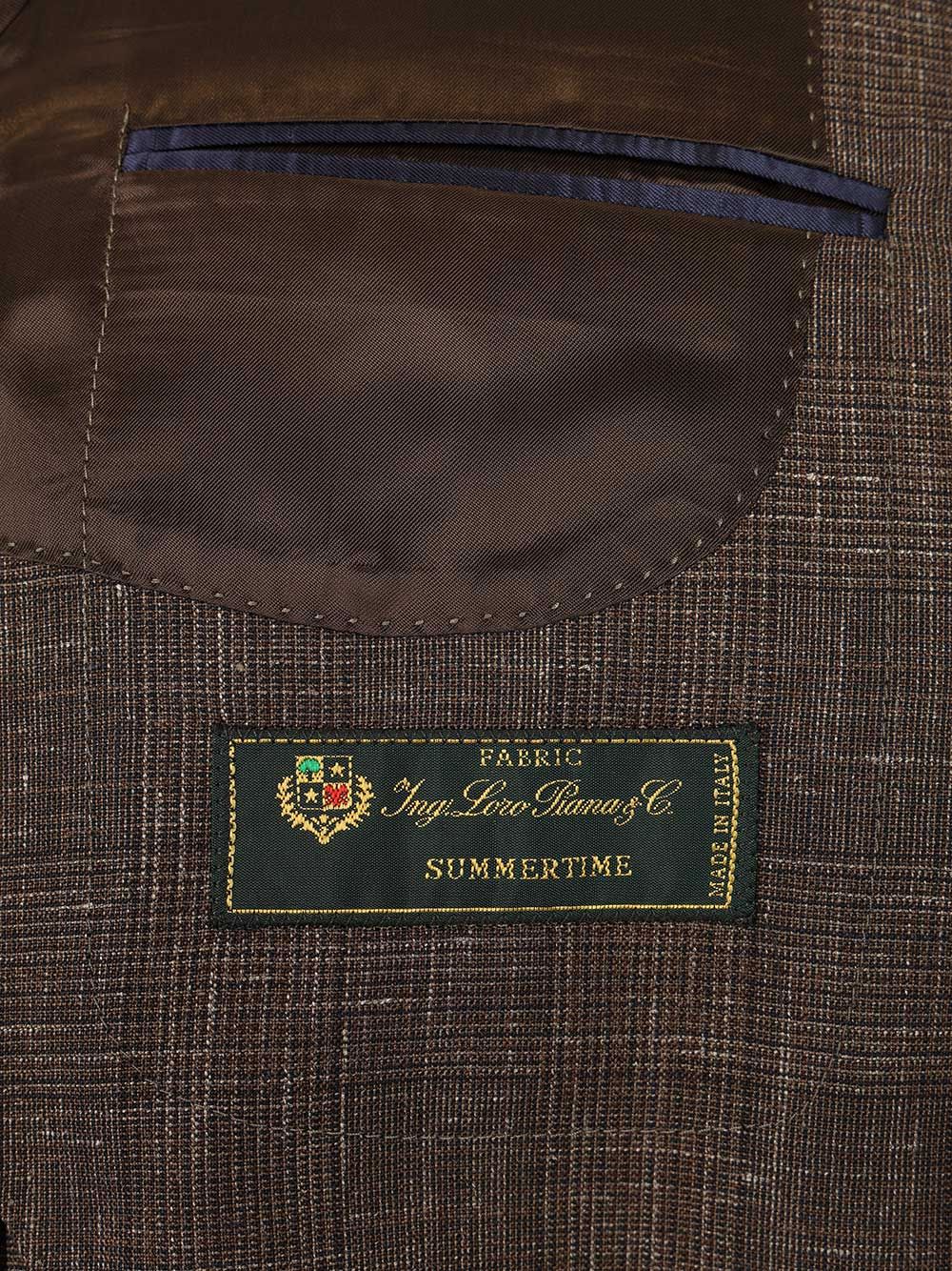 Al Duca D'Aosta Unlined Prince Of Wales Jacket Giacche - Marrone | c37c21fae4f4e1ea05a5977a6953d4dc72a8adeb