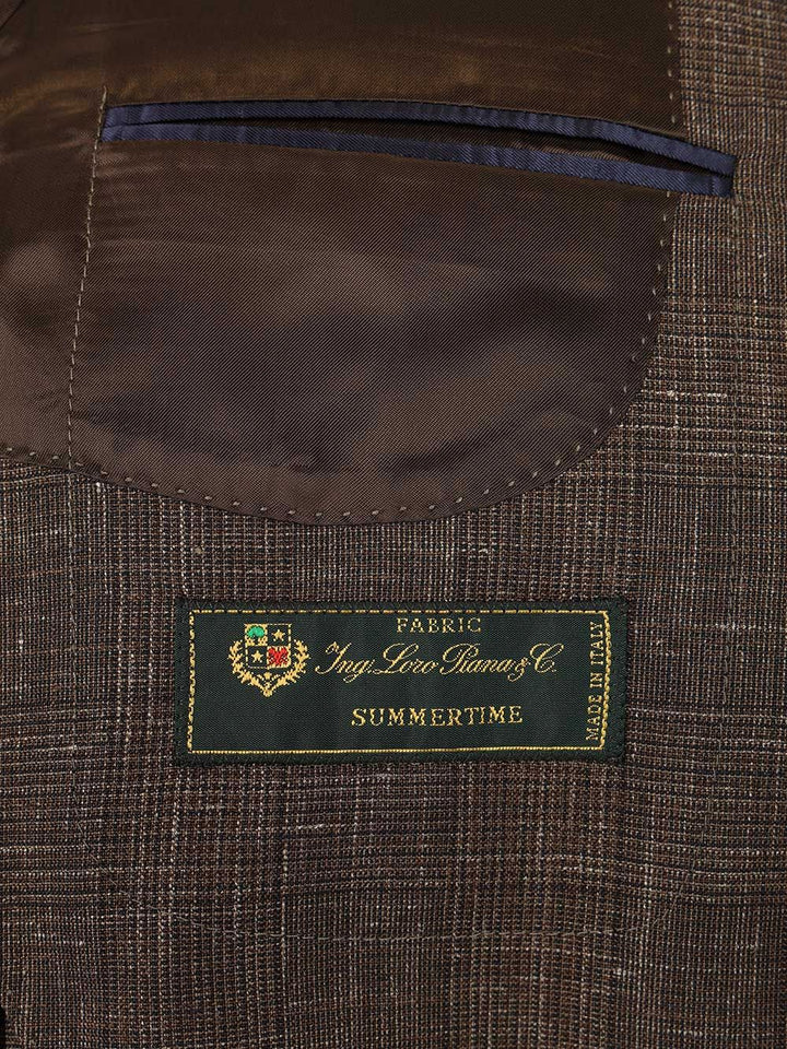 Al Duca D'Aosta Unlined Prince Of Wales Jacket Giacche - Marrone | c37c21fae4f4e1ea05a5977a6953d4dc72a8adeb