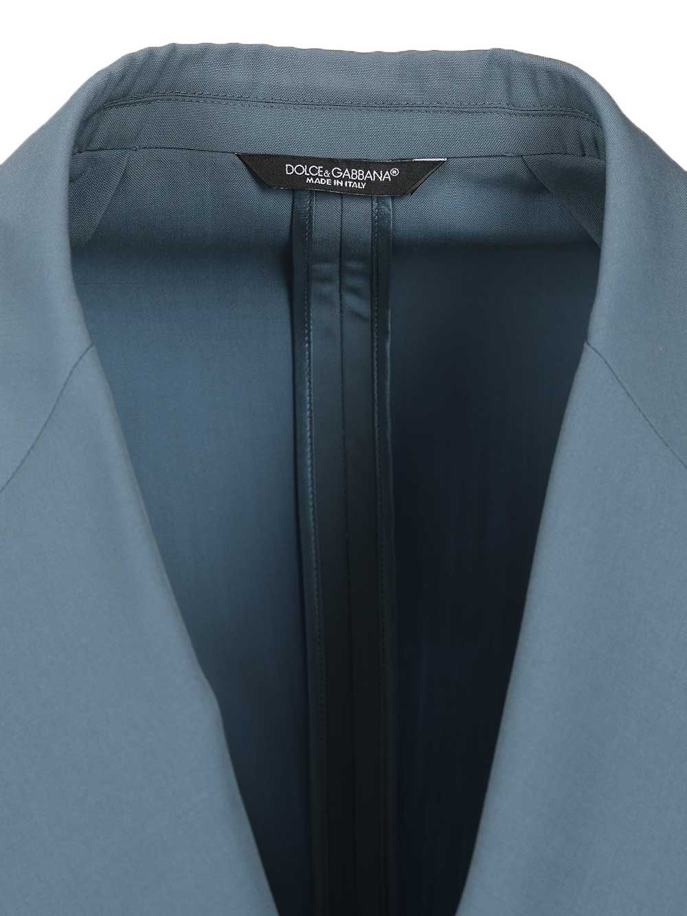 Dolce & Gabbana Double-Breasted Wool Poplin Jacket Giacche - Light blue | 13551f0f5c82eb8775dd46320130bb9d03bb89d0