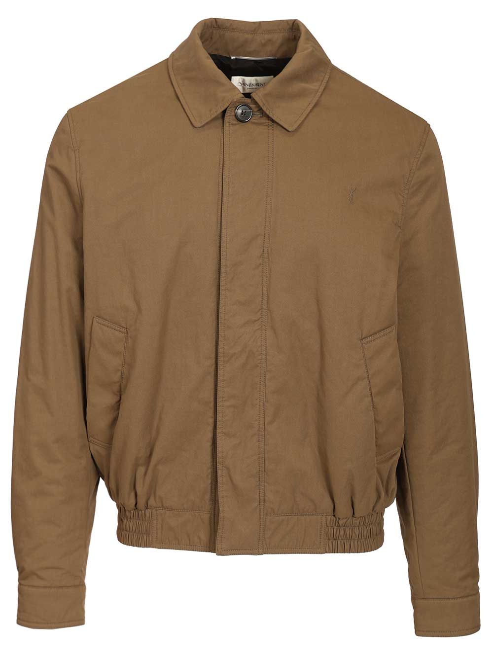 Saint Laurent Cassandre Short Jacket Giacche - Beige | 63f8e0733d8372bad38fde4edfcdb47438c35380