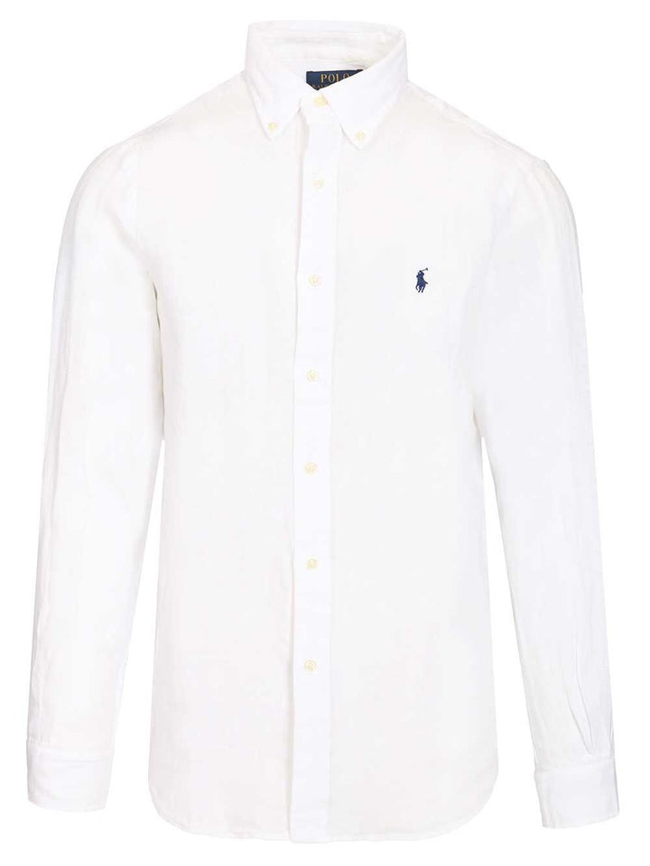 Polo Ralph Lauren Lightweight Linen Shirt Shirts - Bianco | 19d5f73334656fa2196999750a19c1f458e14b43