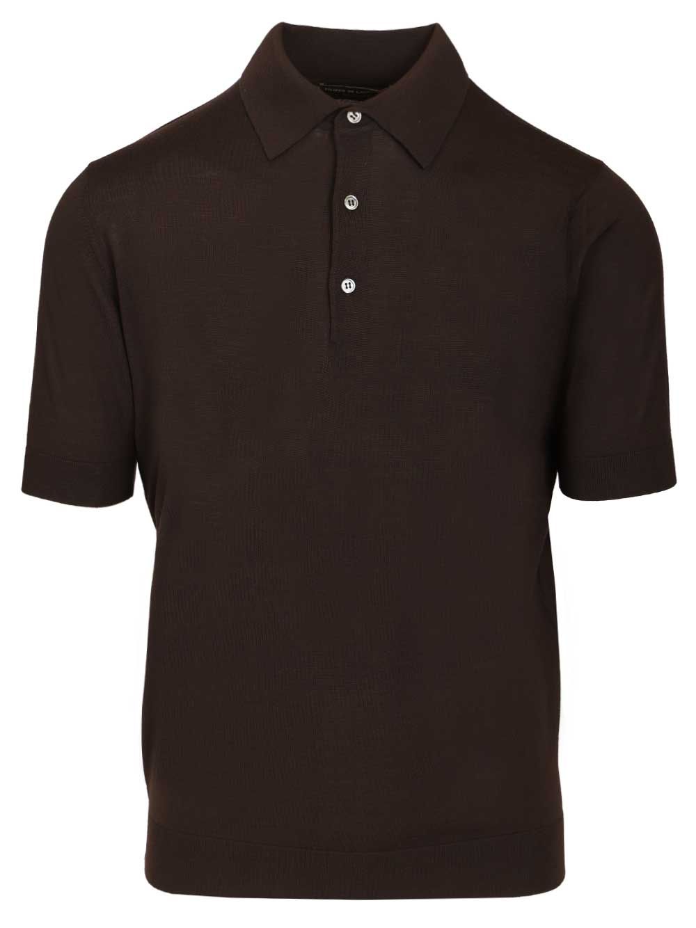 Filippo De Laurentiis Wool Polo shirt - Marrone | 423a25a6da6ffcbfe015f59d0652df37d8821ee8