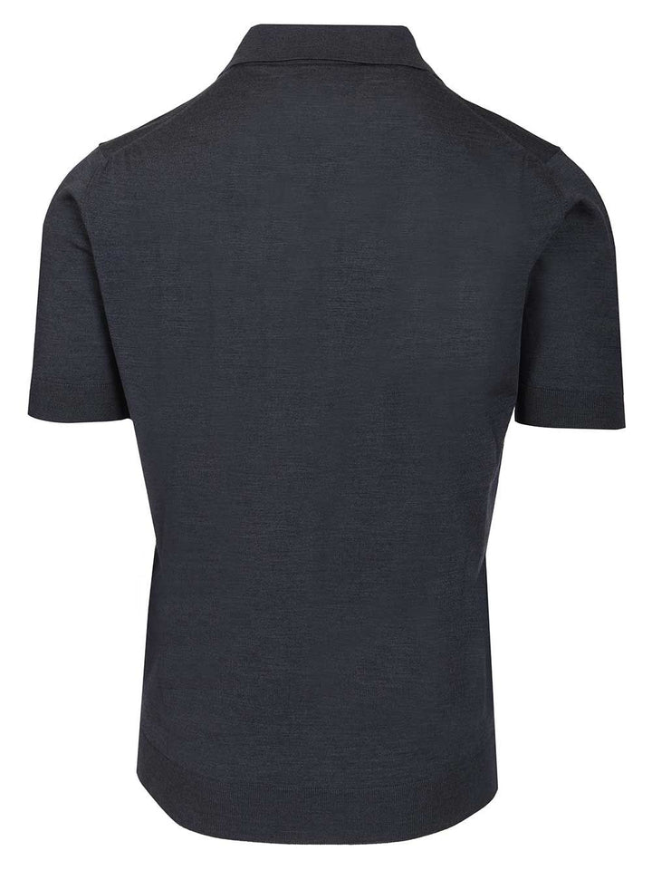 Filippo De Laurentiis Wool Polo shirt - Light blue | 6c879a41c4d18536fe4dbd8d2d169ef348f8a011