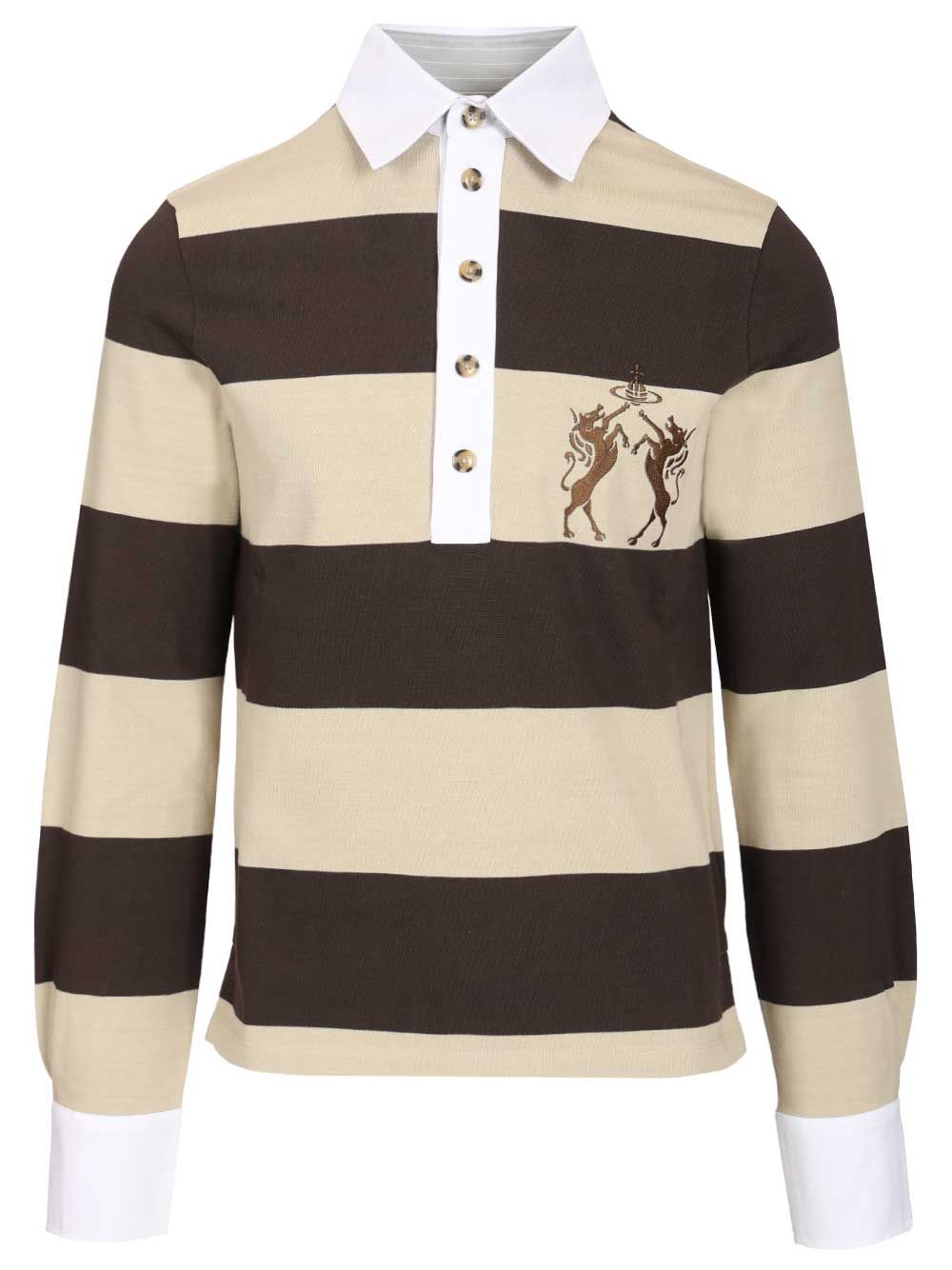 Vivienne Westwood Rugby Polo shirt - Marrone | 78f777bce69d6344a4a2c03543201fb0a24042e4
