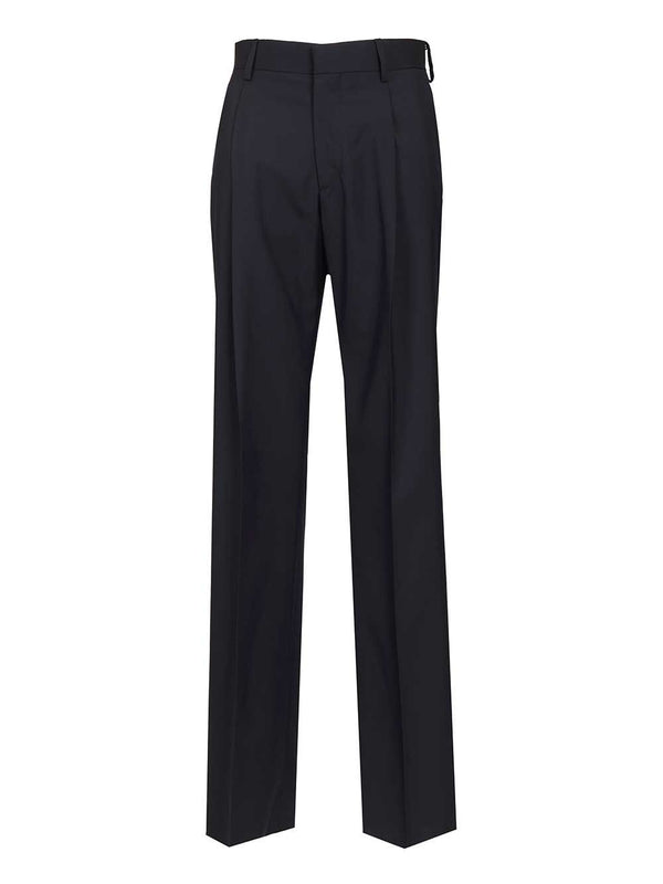 Wool Trousers Nero