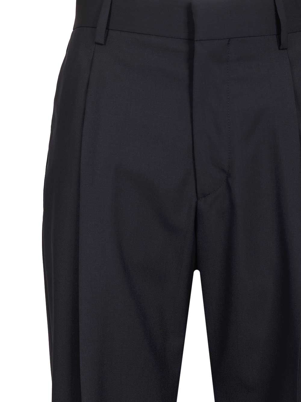 Latorre Wool Trousers - Nero | 9fbee2a9b64cb087beb315fbff7104be2860f5be