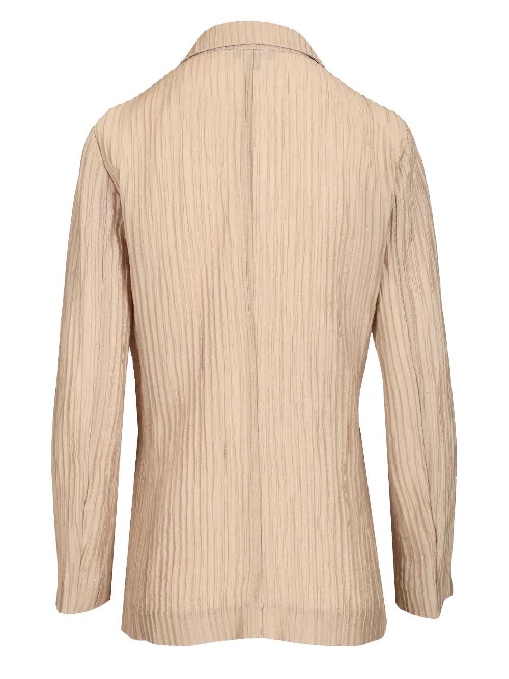 Emporio Armani Taffeta Blazer Giacche - Beige | 0d1571bc35406752af77d829348e9808ec92b0a6