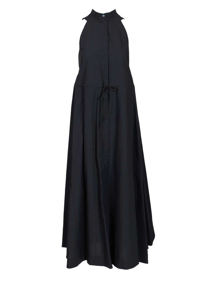 Emporio Armani Long Cotton Dress Abiti - Blu | 4ae9b300dc75c9ad998e337e9976917158862b25