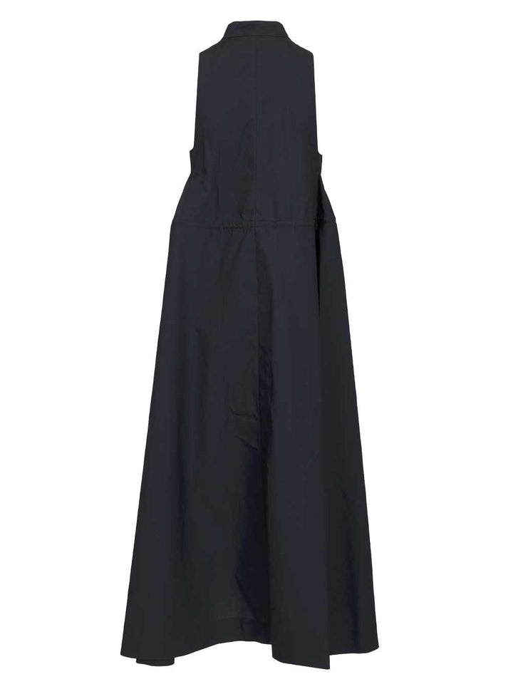 Emporio Armani Long Cotton Dress Abiti - Blu | 235fef34bfbdba8f469d796b3aa09b56f809537c