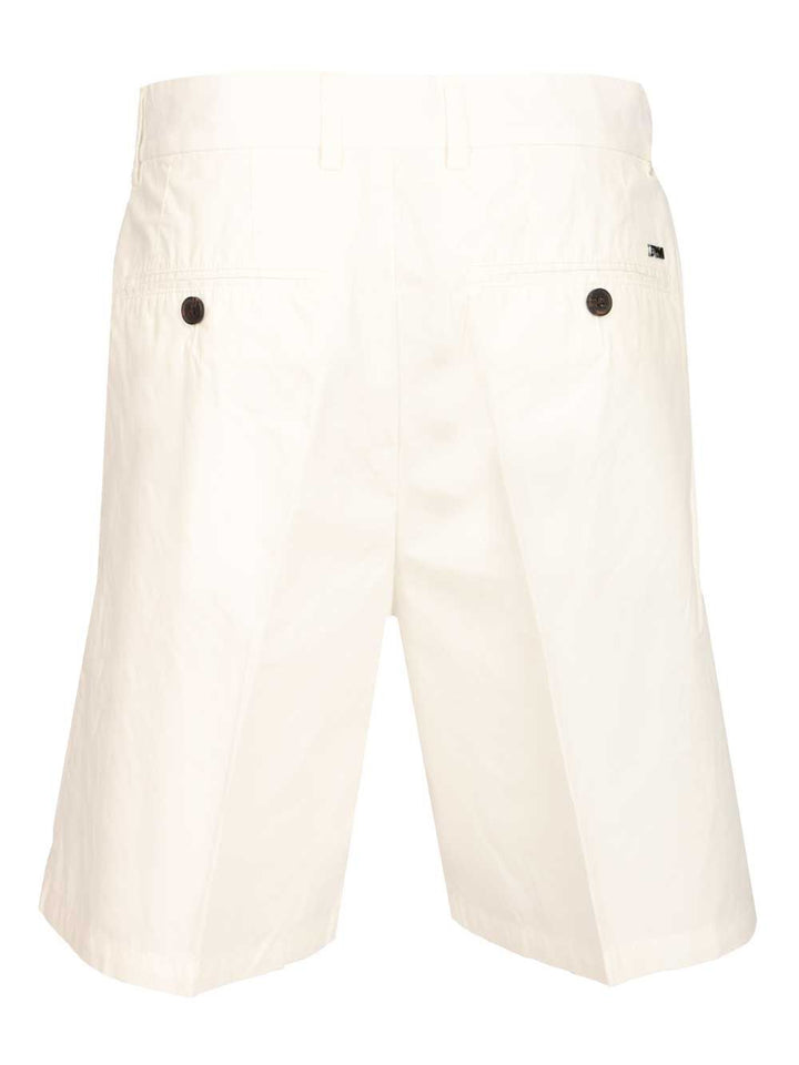 Emporio Armani Bermuda Shorts Trousers - Bianco | 21f391035879ad01e25602196ae2a186dbf77f29