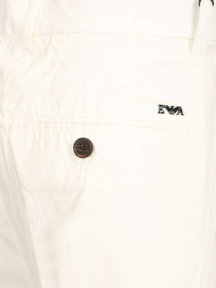 Emporio Armani Bermuda Shorts Trousers - Bianco | 436e076f1053e12bcdf107e6233e1659014f56ad