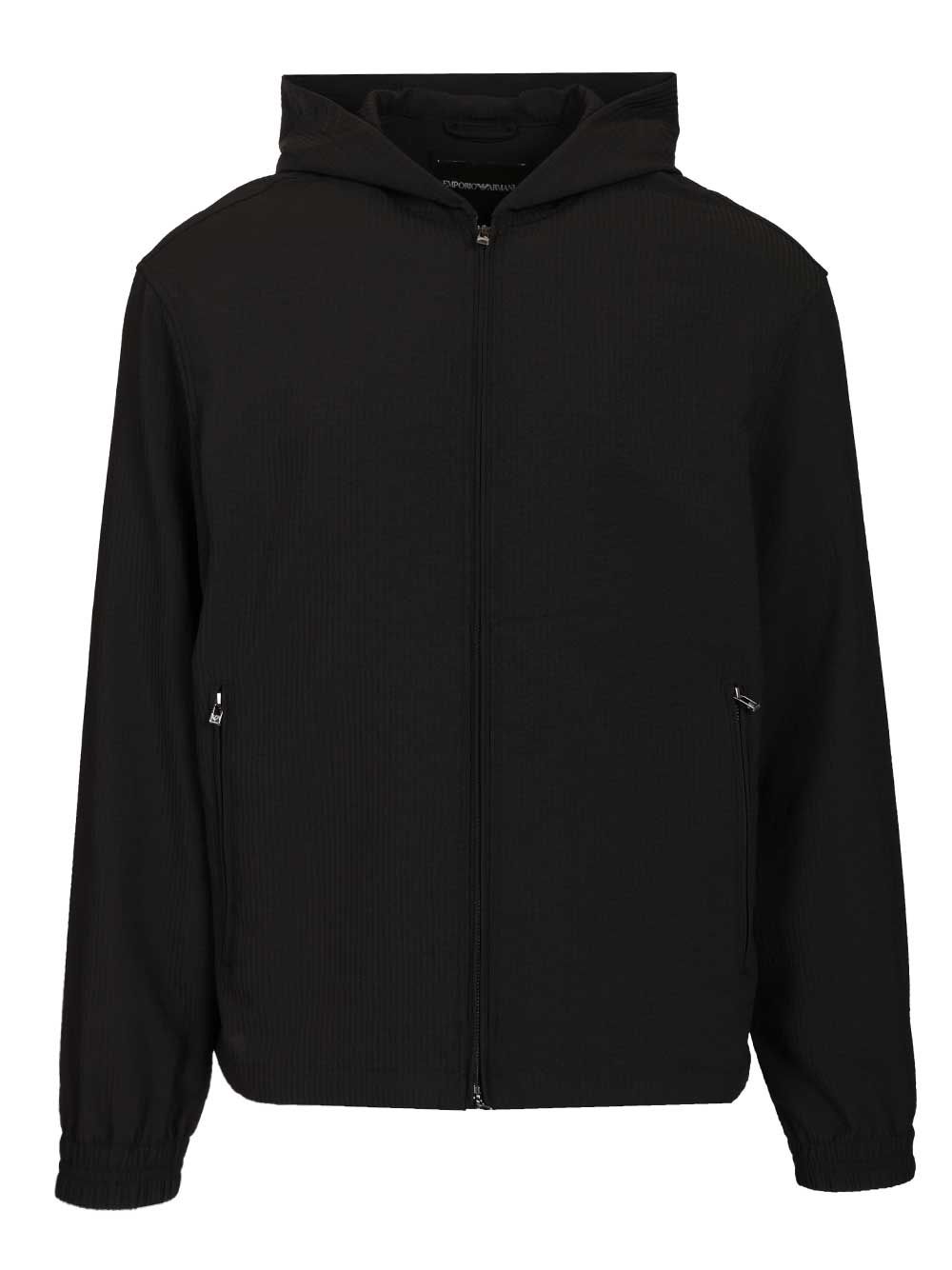 Emporio Armani Water Repellent Nylon Blouson Giacche - Nero | ccd0e2b1c8fa40a1f78dff656efc7b6dd0898bd9