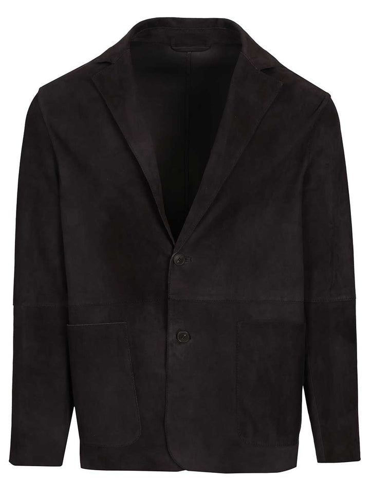 Al Duca D'Aosta Suede Blazer Giacche - Blu | 2901ee6601c53c1ddc86303dee5a85b5d221af2e