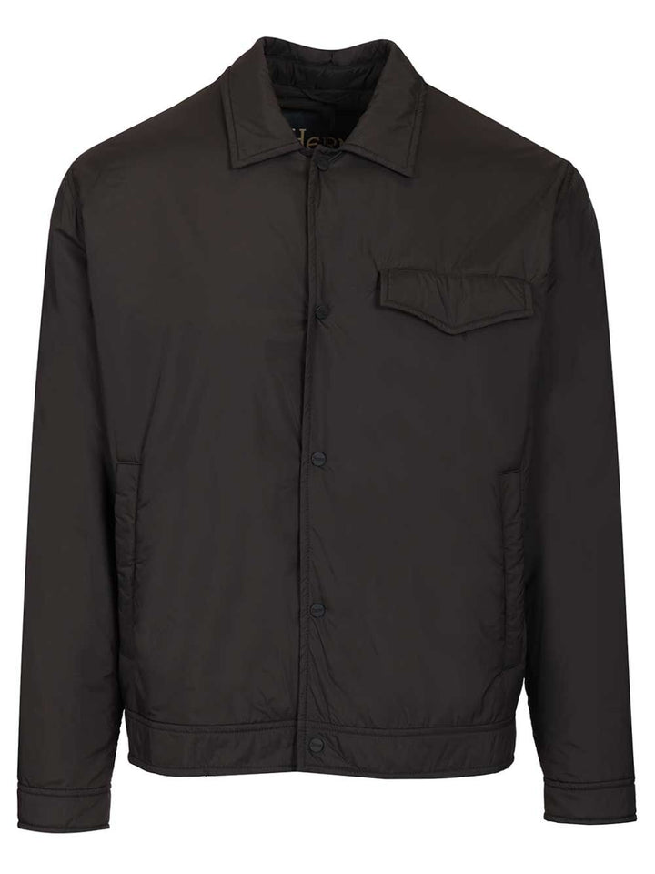 Herno Shirt Jacket Ecoage Nylon Giacche - Blu | 6286cdee55179744bfad852d024d99efac6bfb5d
