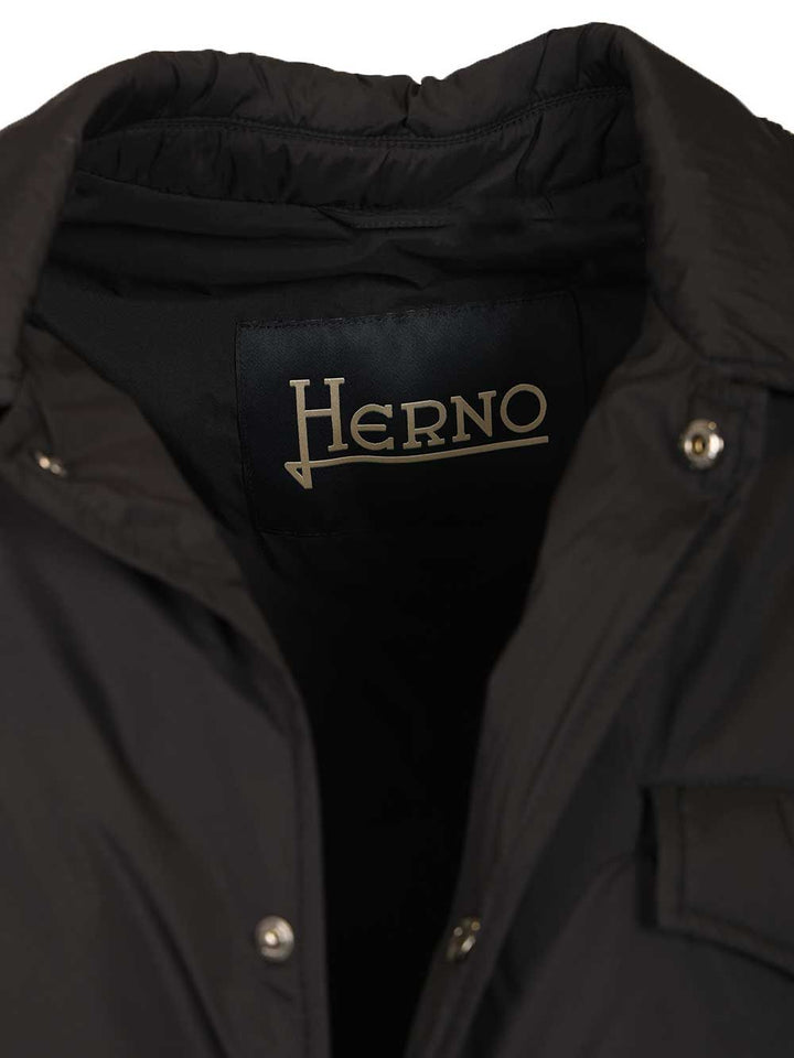 Herno Shirt Jacket Ecoage Nylon Giacche - Blu | 3ef3fe521fccc4fa39b7f808794b285ece2a97ff