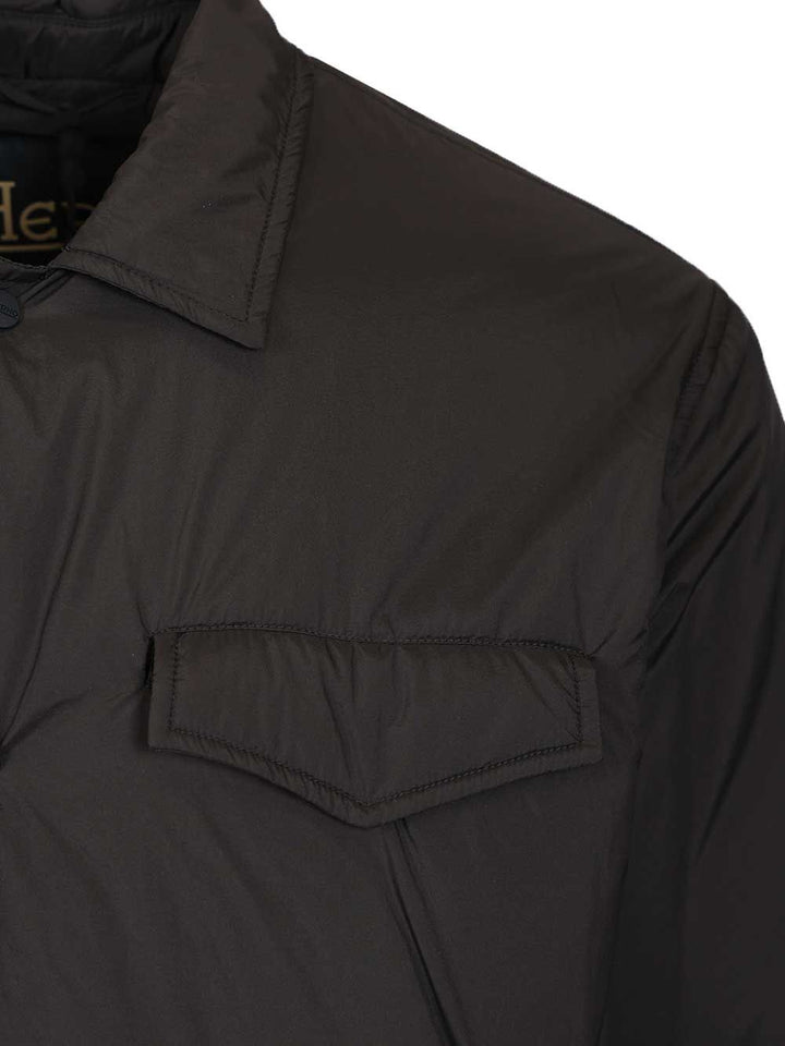 Herno Shirt Jacket Ecoage Nylon Giacche - Blu | 37e29b43c7c2e9ffa28580be877e742e806c3266