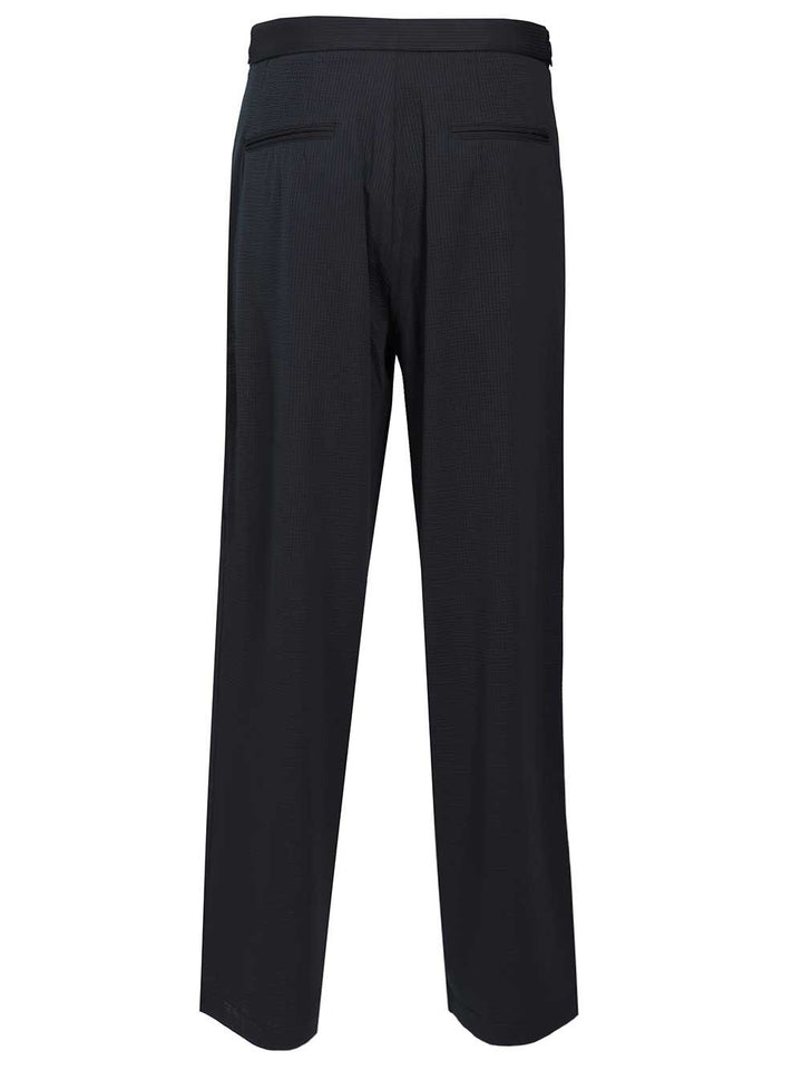 Emporio Armani With Pleats Trousers - Blu | 7978033174de6f58f38fbc0fd8547dbb2c5ba9a7